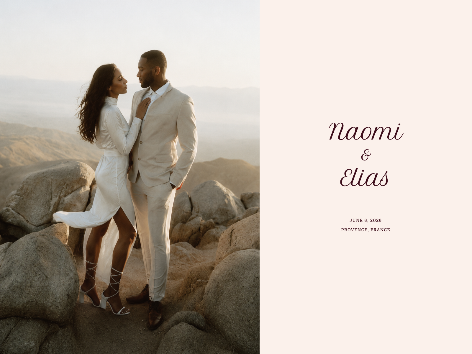 Velvet Wedping website template